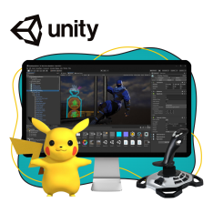 Мир игр на Unity 2D на популярном движке + AI-помощники - КИБЕРшкола программирования для детей, компьютерные курсы для школьников, начинающих и подростков - KIBERone г. Пермь