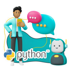 Умный чат-бот на Python - КИБЕРшкола программирования для детей, компьютерные курсы для школьников, начинающих и подростков - KIBERone г. Пермь