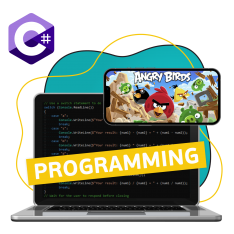 Программирование на C#. Удивительный мир 2D-игр - КИБЕРшкола программирования для детей, компьютерные курсы для школьников, начинающих и подростков - KIBERone г. Пермь